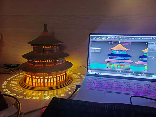 3D打印天坛模型设计图