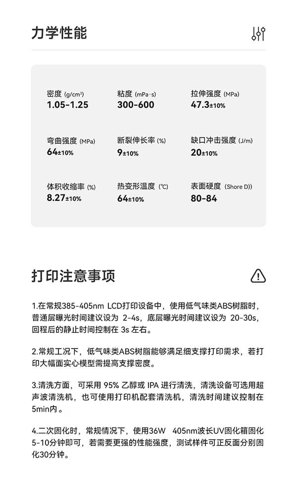低气味类ABS树脂力学性能