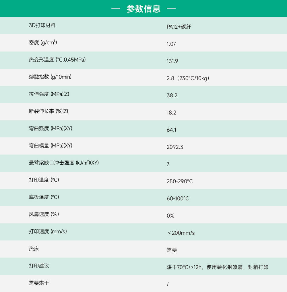 PA12+CF产品参数