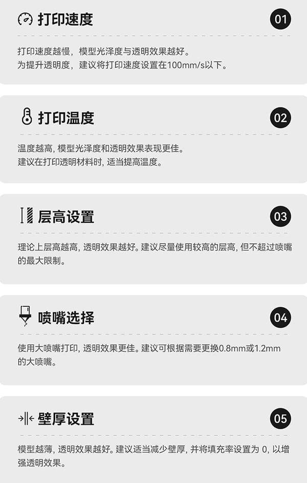PETG打印注意事项