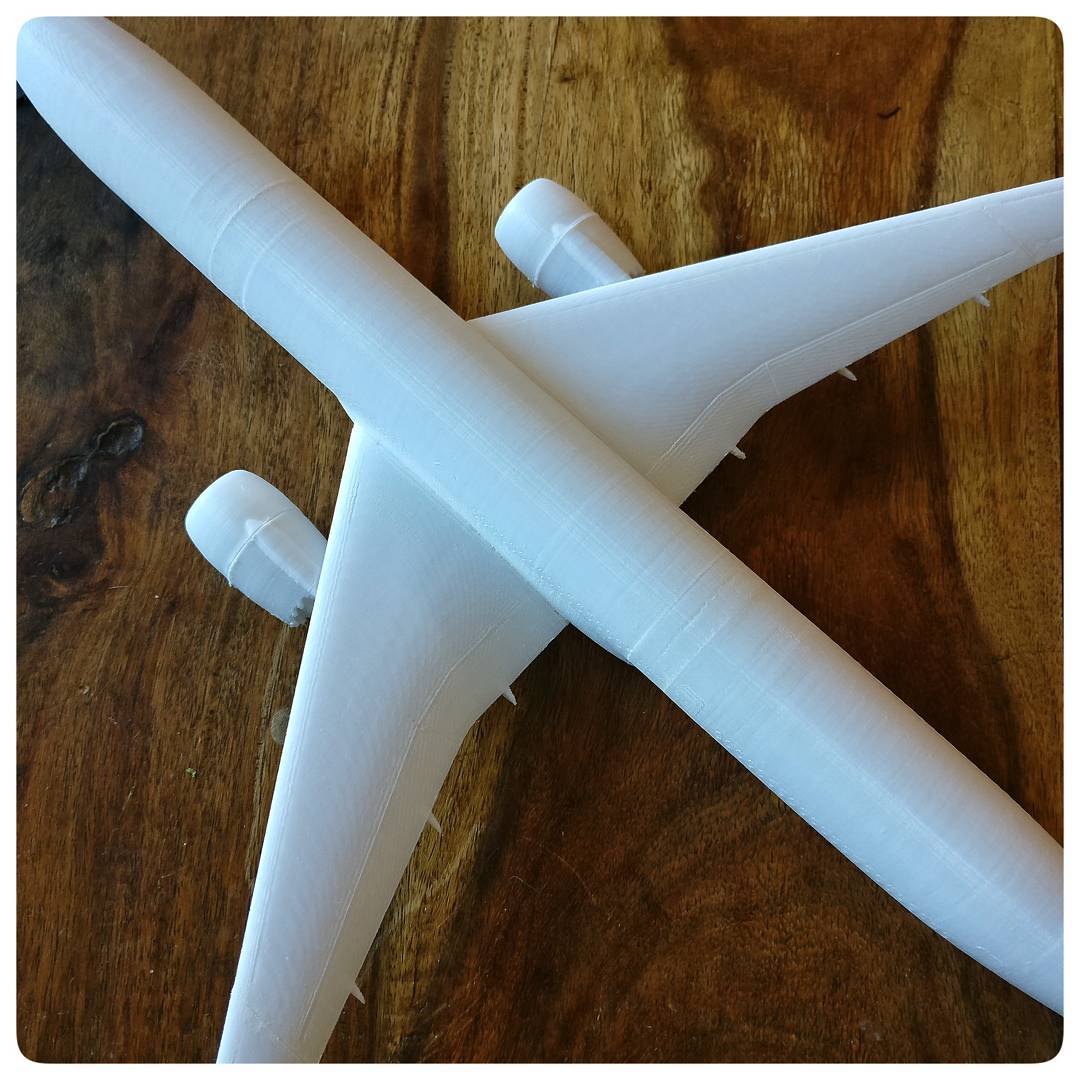 打印飞机模型（使用eSUN易生PETG线材打印）